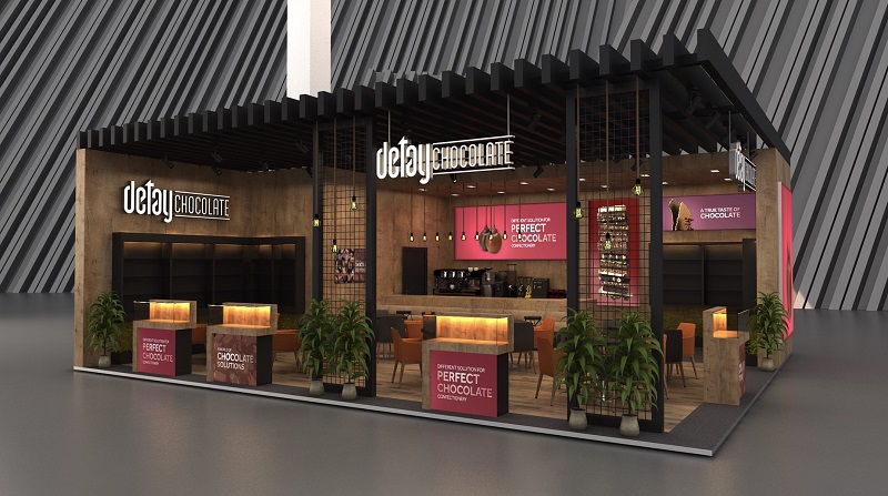 巧克力貿易展展臺，展臺設計，展臺類型